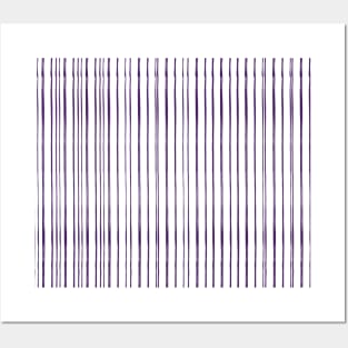 Modern Thin Purple Lines Posters and Art